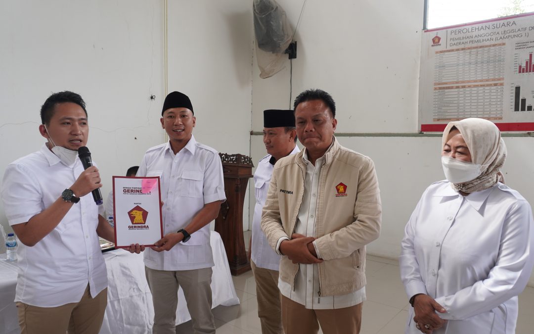 Partai Gerindra Rekomendasikan Ardian dan Wiliam Jadi Calon Wakil Bupati Lampung Utara