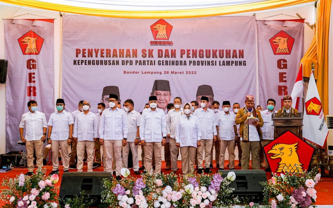 Miliki 18 Ribu Anggota, Gerindra Lampung Siap Diverifikasi KPU